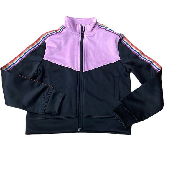 Ideology Other - Id Ideology Big Girls Rainbow Striped Track Jacket